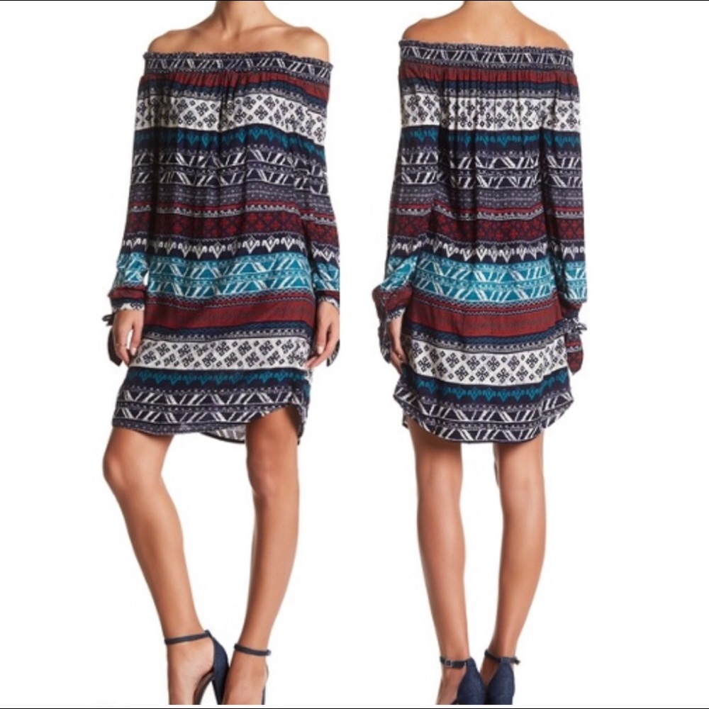 Beach Lunch Lounge Mae Off Shoulder Dress L